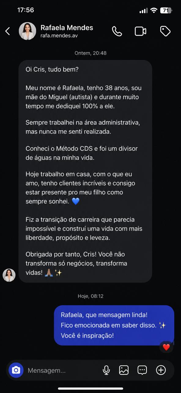 Depoimento de aluna