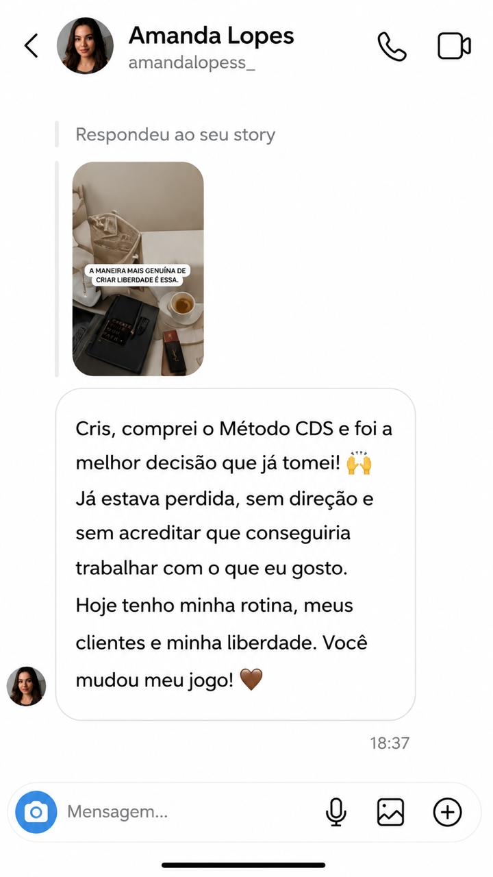 Depoimento de aluna