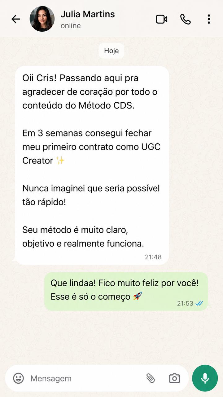 Depoimento de aluna